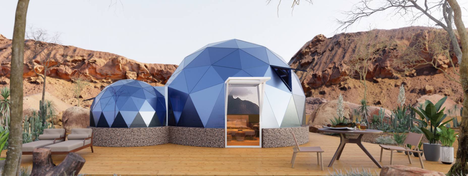 醴陵市球形智能光伏玻璃星空房